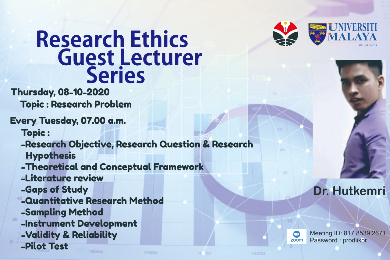 Guest Lecture: Dr. Hutkemri Universiti Malaysia (Reserach Ethics)