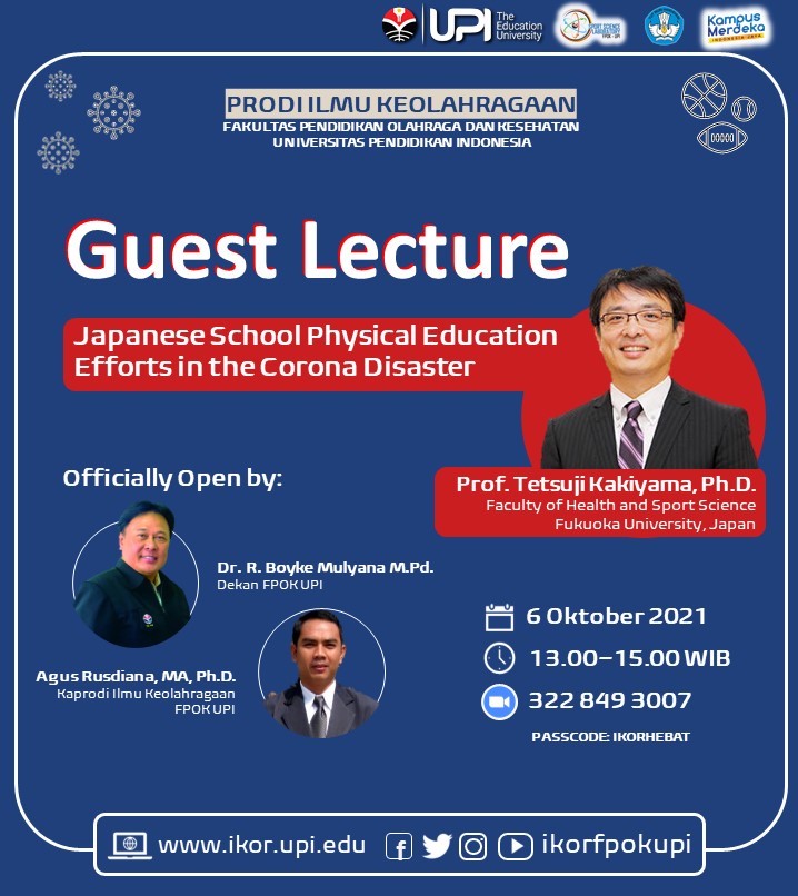Guest Lecture Prof. Testsuji Kakiyama, Ph.D. Fukuoka University, Japan Prodi IKOR 2021
