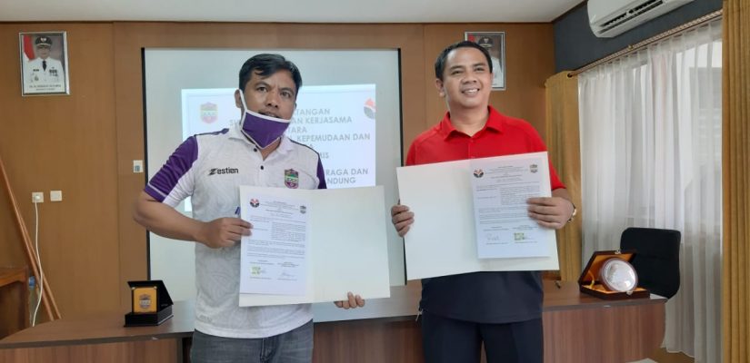 Perjanjian Kerjasama antara Prodi Ilmu Keolahragaan dengan Dispora Kab Ciamis