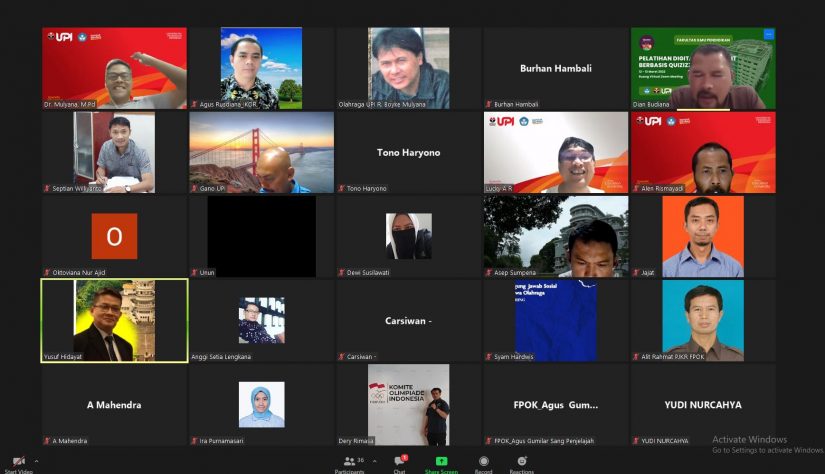 Rapat Penilaian Jalur SNMPTN 2022, Ilmu Keolahragaan FPOK UPI